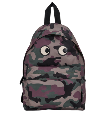 Camouflage Eyes Backpack, front view